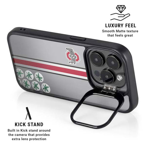 Ohio State University Buckeyes iPhone 15 Pro Kickstand Case